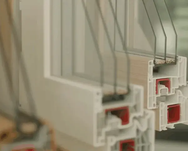 Schnittansicht eines Fensters mit Dreifachverglasung. Informieren Sie sich über was kosten 3 fach verglaste fenster mit einbau.