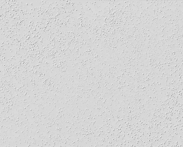 Nahaufnahme einer hellgrauen Raufasertapete mit vielen kleinen, erhabenen Kügelchen. Perfekt, um die Textur vor dem Streichen zu zeigen.